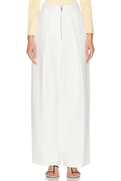 KHAITE Marine Pant in Chalk