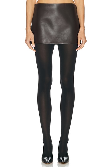 KHAITE Jett Skirt in Mud