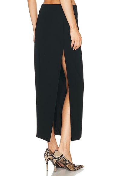 KHAITE Lyle Skirt in Black