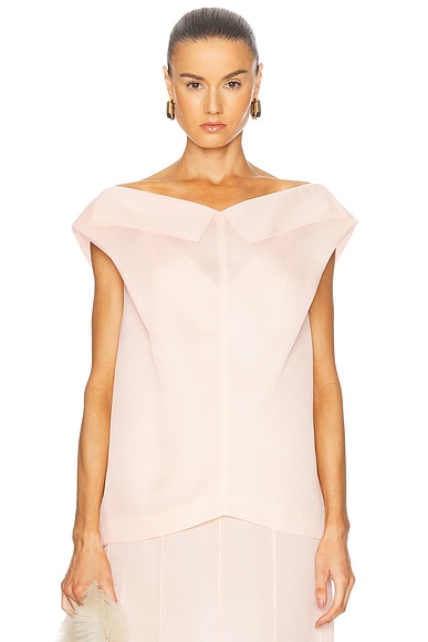 KHAITE Selly Top in Soft Pink
