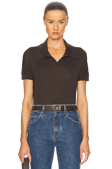 KHAITE Morgane Top in Grapeseed