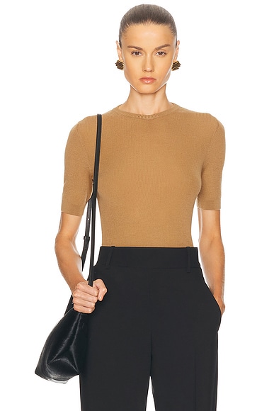 Tシャツ・カットソー KHAITE Women Tops 9747511 393 Brown Women's Designer T-Shirts and Tanks | KHAITE – KHAITE