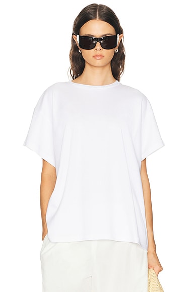 KHAITE Winsley T-Shirt in Chalk