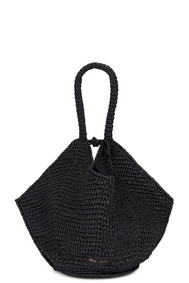 Shop Khaite Lotus Medium Bag In Black