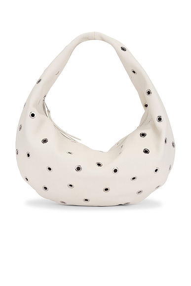 Olivia Medium Hobo Bag in Dark Ivory