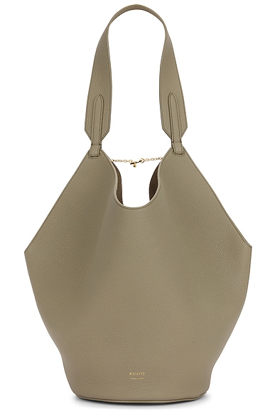 KHAITE Lotus Small Tote Bag in Sage