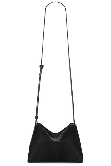 KHAITE Lina Medium Crossbody Bag in Black