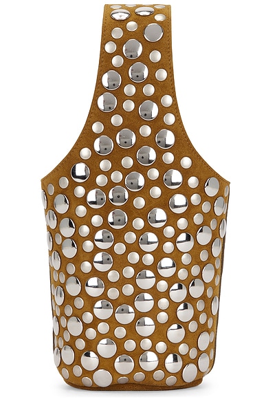 KHAITE Livia Small Multi Stud Bag in Mud