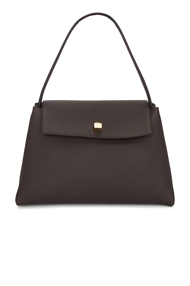 KHAITE Audrey Top Handle Bag in Espresso