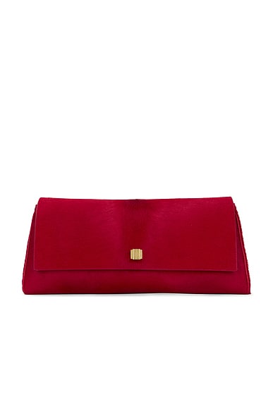 KHAITE Audrey Clutch Bag in Ruby