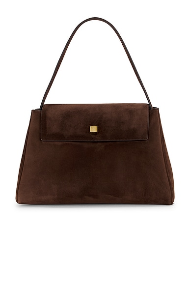 KHAITE Audrey Top Handle Bag in Dark Brown