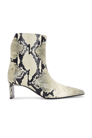 Acne Studios Bertine Snake Boots in White Beige FWRD