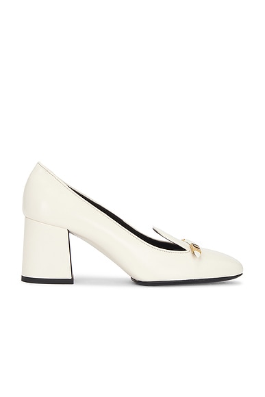 KHAITE Elio Loafer Pump in Cream