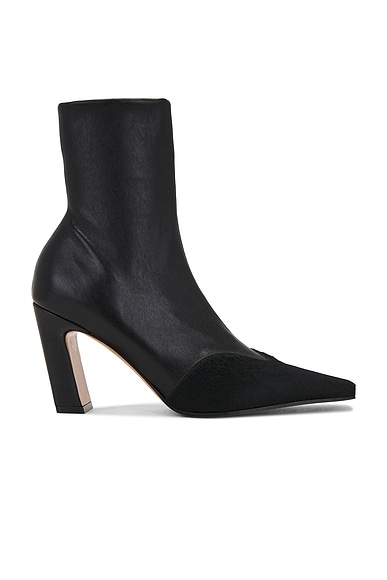 KHAITE Nevada Ankle Stretch Boot in Black