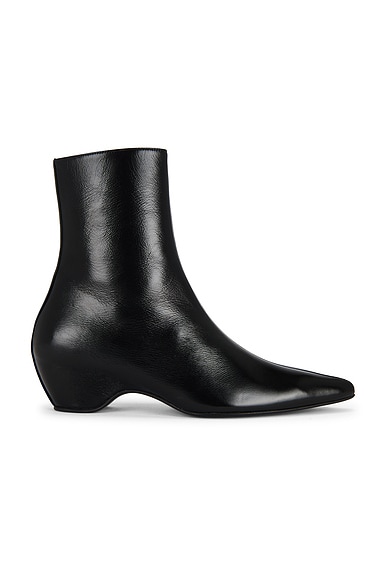 KHAITE Sybil Ankle Boot in Black