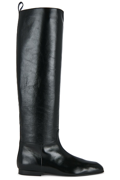 KHAITE Colt Knee High Boot in Black