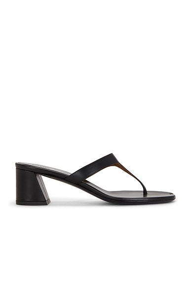 KHAITE Archer Sandal in Black