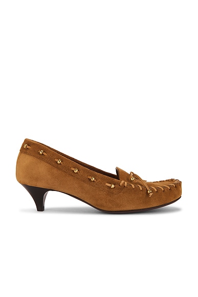 KHAITE Milly 45 Pump in Caramel