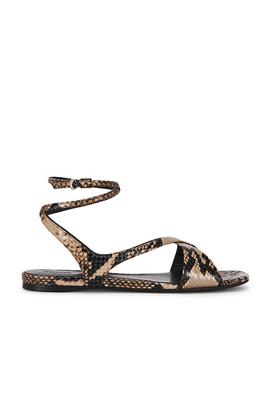Liria Ankle Strap Flat Sandal