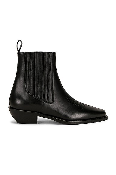 KHAITE Henry Ankle Boots in Black
