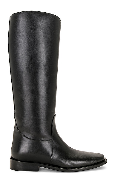 KHAITE Wooster Riding Boot in Black