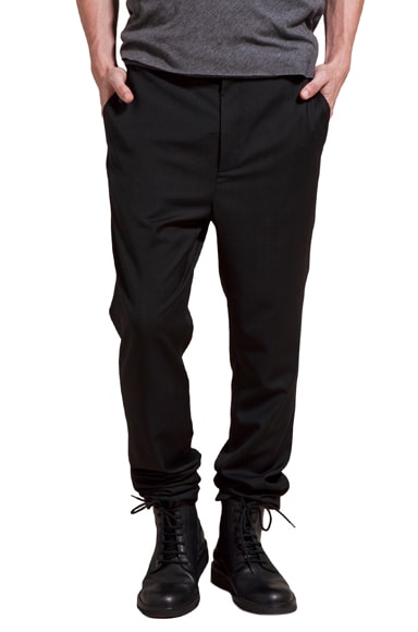 Kris Van Assche Low Crotch Pants in Black | FWRD