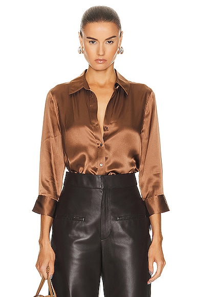 Hot Cross Long Sleeve Top - White/Bronze