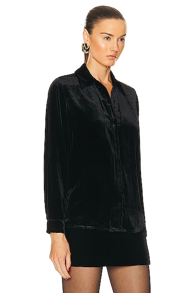 Shop L Agence Argo Shirt In Black