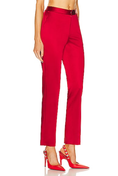Shop L Agence Rebel Trouse In Dark Tango Red