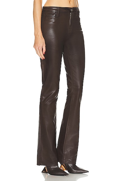 Shop L Agence Ruth Flare In Espresso Coated