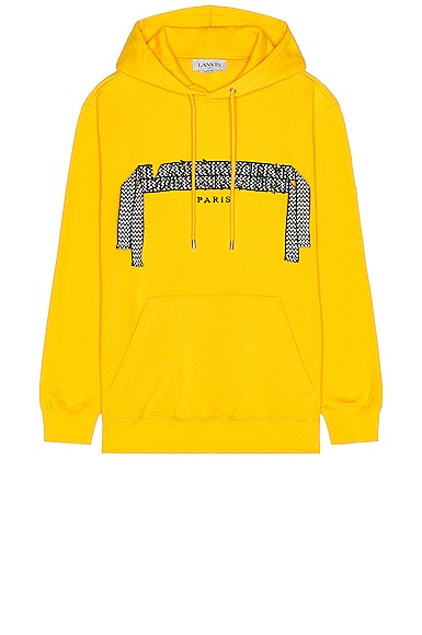 Lanvin Classic Oversized Curblace Hoodie in Sunflower