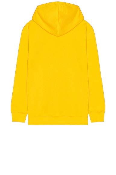 Shop Lanvin Classic Oversized Curblace Hoodie In Sunflower