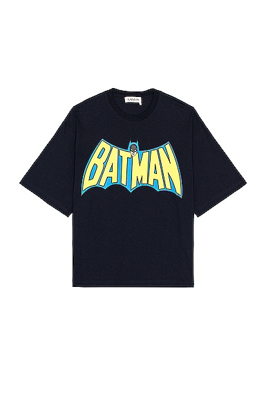 Lanvin Batman Printed Oversized T-Shirt in Black