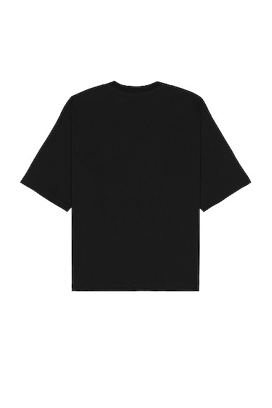 Shop Lanvin Puffer Paris Oversized T-shirt In Black