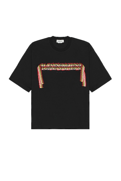 Shop Lanvin Curblace Oversized T-shirt In Black