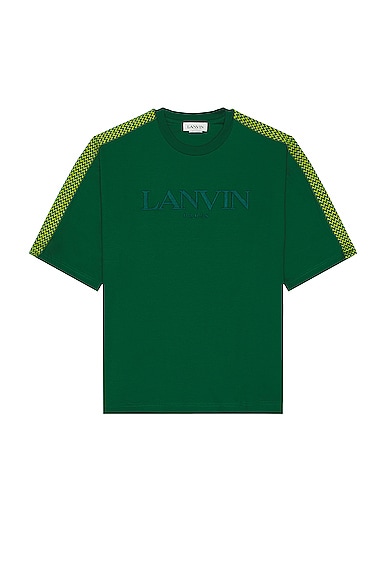 Shop Lanvin Side Curb Oversized T-shirt In Bottle