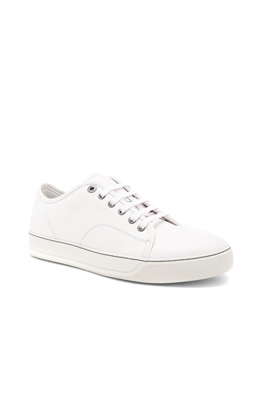 Calfskin Leather Low-Top Sneakers