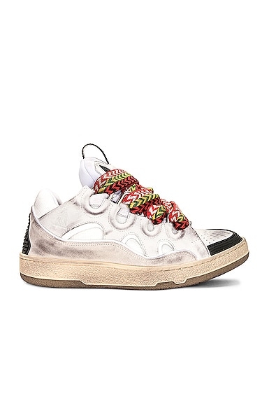 Lanvin Curb Sneakers in White