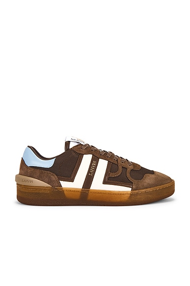 Lanvin Clay Sneakers With Translucid Sole in Ecru & Bronze
