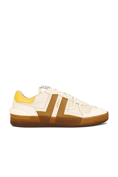 Lanvin Clay Sneakers With Translucid Sole in Ecru & Mastic