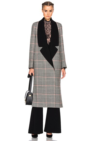 Plaid Wool Coat