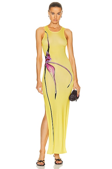 Shop Louisa Ballou Sea Breeze Dress In Caledenia Orchid