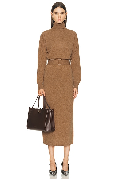 By Marianna Leslia Belted Midi Dress