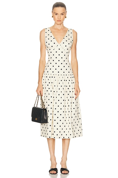 L'Academie by Marianna Polina Midi Dress in Maude Dot