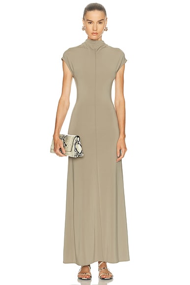 L'Academie by Marianna Rebecca Maxi Dress in Beige