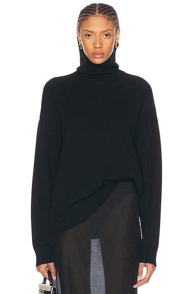 L'Academie by Marianna Ronny Turtleneck Sweater in Black