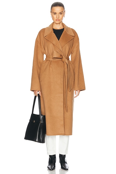 Nanushka alamo coat camel clearance