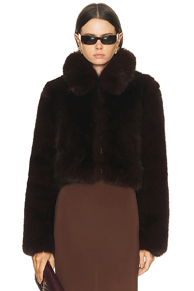 by Marianna Savoie Faux Fur Jacket