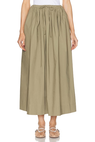 L'Academie by Marianna Simone Maxi Skirt in Olive