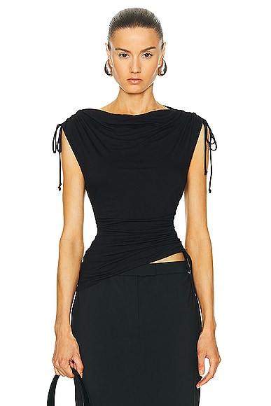 L'Academie by Marianna Greava Top in Black